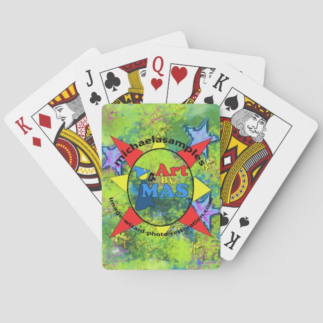 Art By MAS Logo auf Spielkarten (Rückseite)