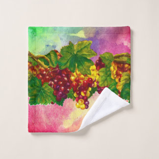 Art by Veronica Grapes Dish Rag Serviette