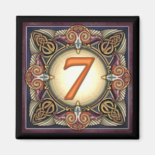 Art C, "7" - keltische Zahl-Magneten Magnet