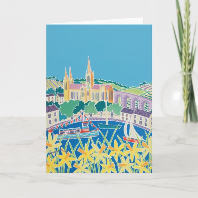 Art Card: Blue Sky Truro von Joanne Kurz Karte (Vorderseite)