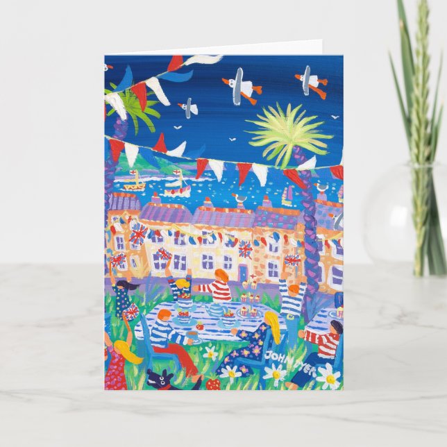 Art Card: Seaside Jubilee Tea Party von John Dyer Karte (Vorderseite)