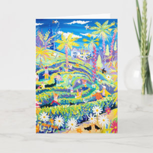Art Card: The Maze in Glendurgan Garden Cornwall Karte