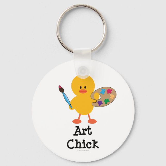 Art Chick Schlüsselanhänger (Vorderseite)