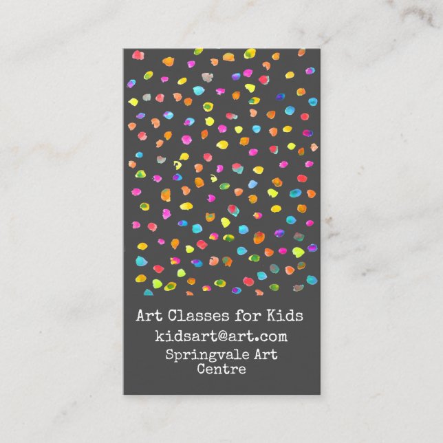 Art Classes for Kids business Visitenkarte (Vorderseite)