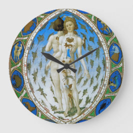 Art Clock with Ancient Astonomy Astrology Image Große Wanduhr