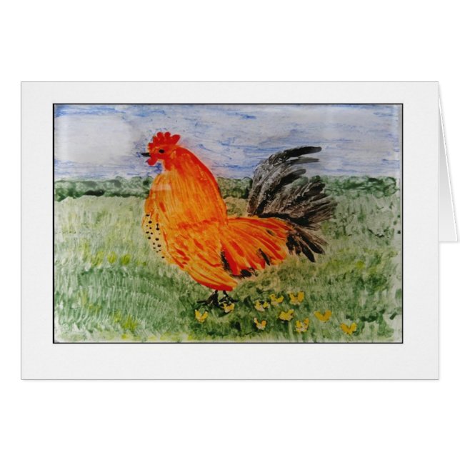 Art coloré de Cockeral (Devant horizontal)