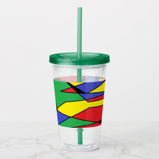 Art Colors Acrylic Tumbler Acryltrinkbecher (Vorderseite)