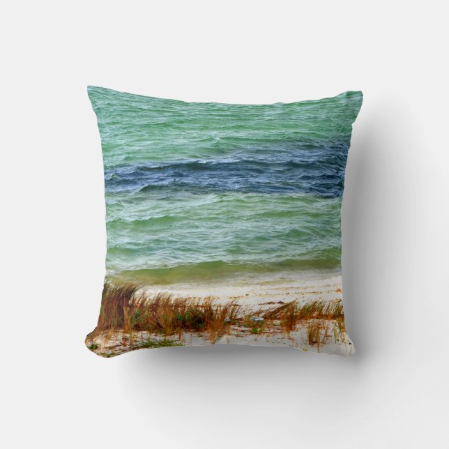 Art côtier d'été de coussin de plage de Pensacola (Recto)