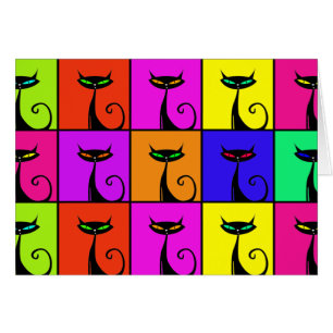 Art de bruit coloré frais de chat de Kitty