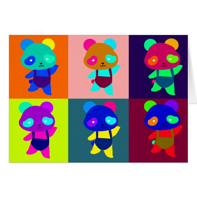 art de bruit de Marilyn de panda (Devant horizontal)