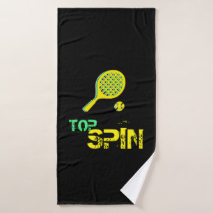 Art de bruit de sport de tennis, raquette verte et