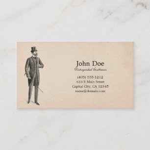 Art de carte de visite victorien de monsieur de