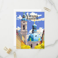 Art de carte postale de voyage à Vienne, Art de vo