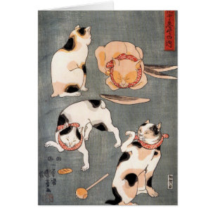 Art de chat japonais vintage
