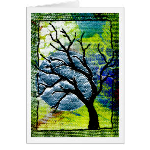Art de fibre d'arbre et de lune