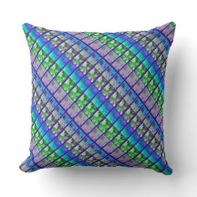Art de fougère/bande Diag de photo grand coussin