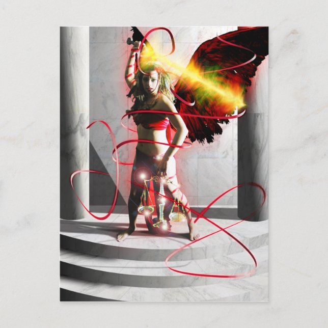 Art de la carte Tarot Justice (Devant)