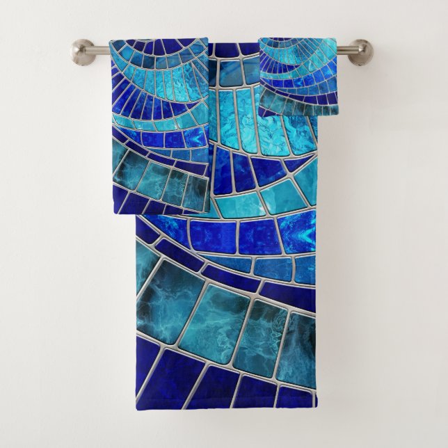 Art de la mosaïque de la vague océanique (En situation)