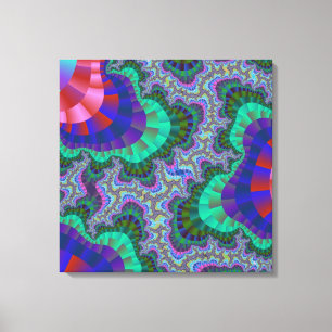 Art de la toile d'engrenage bleu personnalisé