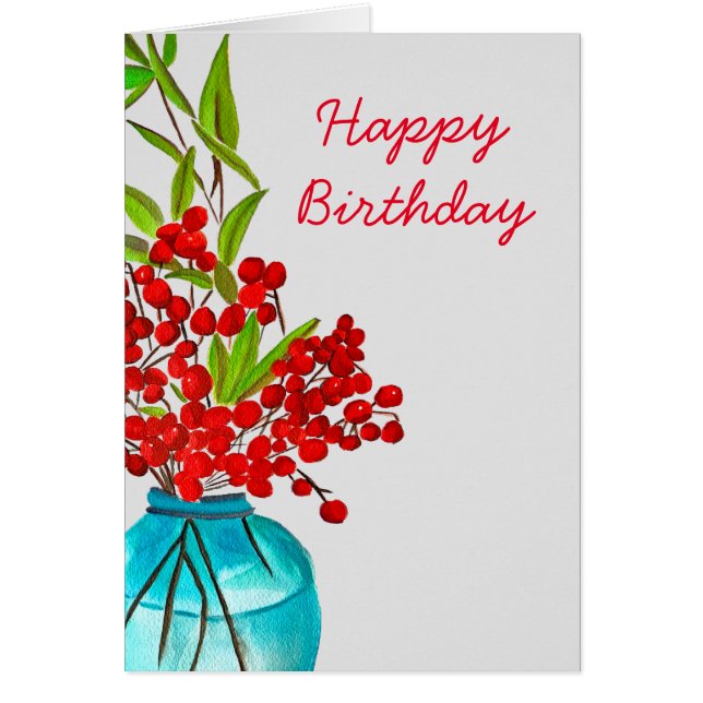 Art de l'aquarelle Red Berries (Devant)