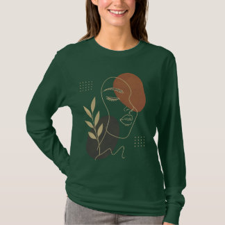 Art de ligne de visage abstrait moderne Sweat
