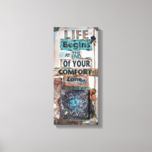 Art de médias mélangés avec la toile enveloppé