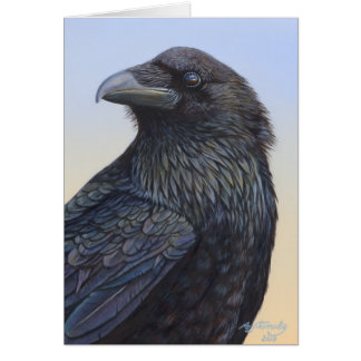 Art de peinture de coucher du soleil de Raven de