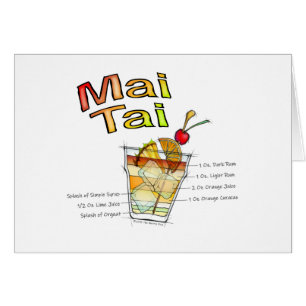 ART DE RECETTE DE COCKTAIL DE L'AMI TAI