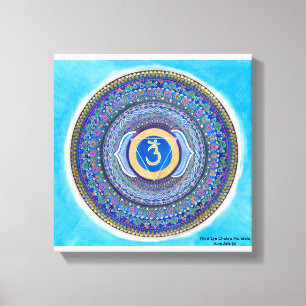 Art de toile de mandala de Chakra de troisième