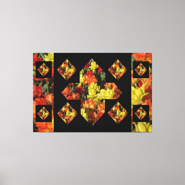 Art de toile d'oeillet Abstrait Plus Sign (60 X 40 (Recto)