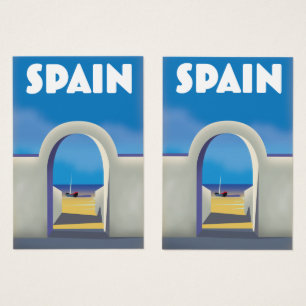 art de vacances rétro en Espagne