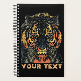 Art de visage de tigre cool Ajoutez votre propre t