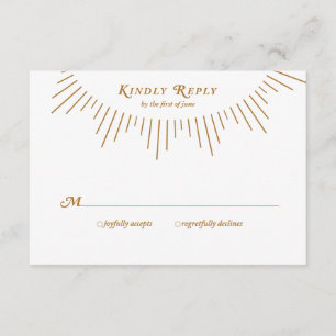 Art Deco 1920er Jahre Hochzeitsaktionskarte RSVP Karte