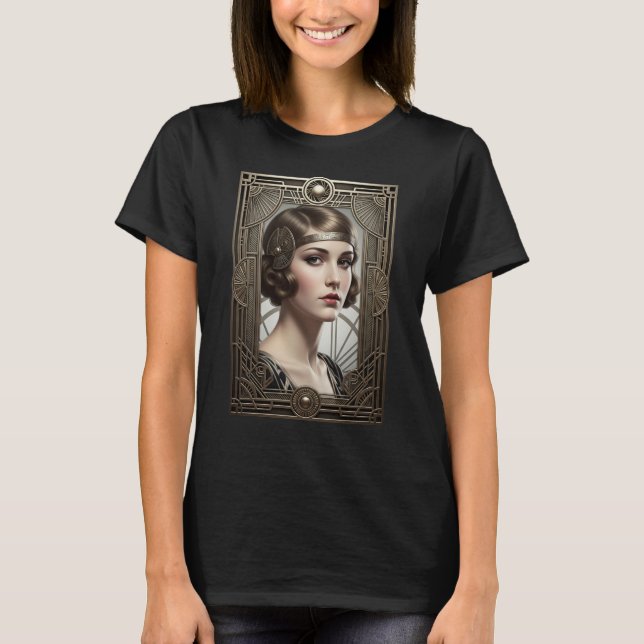 Art Deco 1920er T-Shirt (Vorderseite)