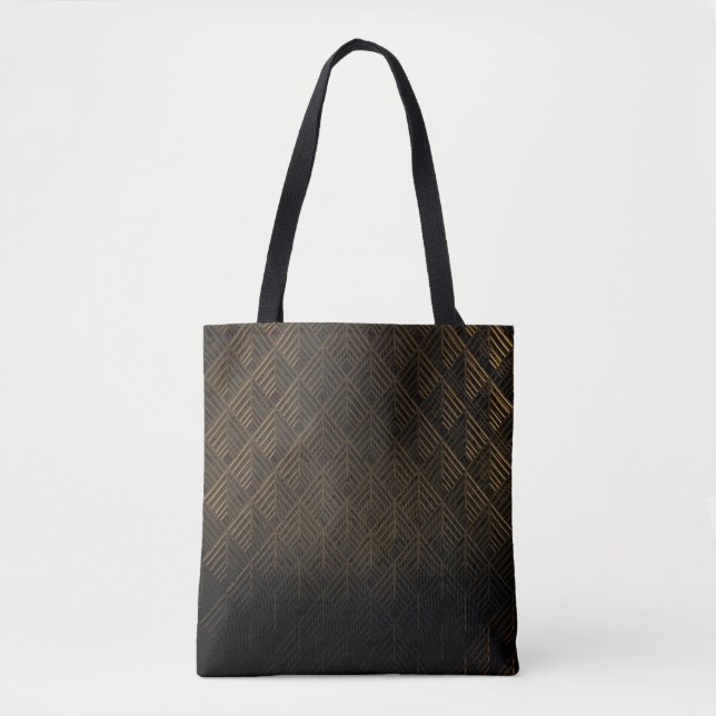 Art Deco 3D Illustration Hintergrund Tasche (Vorderseite)
