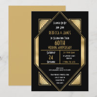 Art Deco 60 Jahre Hochzeit