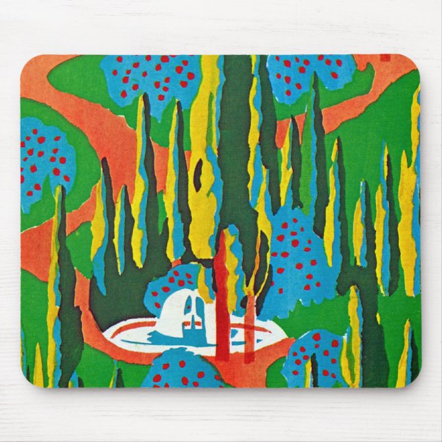 Art Deco #6 von Seguy im Emporio Moffa Mousepad (Vorne)