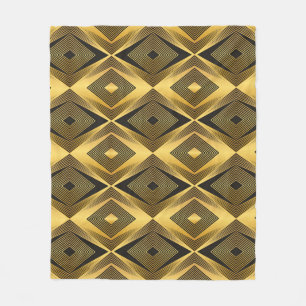 Art Deco: Abstrakt geometrischer Hintergrund Fleecedecke