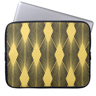 Art Deco Abstrakt geometrischer Hintergrund Laptopschutzhülle