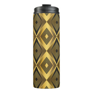 Art Deco: Abstrakt geometrischer Hintergrund Thermosbecher