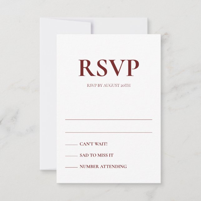 Art Deco Accents Wedding Response Cards Einladung (Vorderseite)