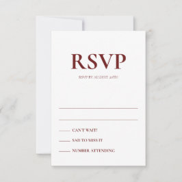 Art Deco Accents Wedding Response Cards Einladung