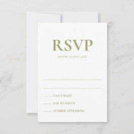 Art Deco Accents Wedding Response Cards Einladung