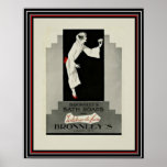 Art Deco Ad Bronnley's Soap 16 x 20 Poster<br><div class="desc">Großartige,  Vintage Werbung für Bronnleys Londoner Badeseife. Plakat misst 16 x 20.</div>