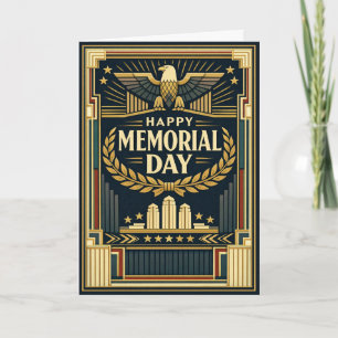 Art Deco Adler Monument Memorial Day  Karte
