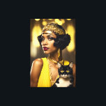 Art Deco, afroamerikanischer Flapper, Gatsby Style Leinwanddruck<br><div class="desc">Dies ist ein originelles Art-Déco-Kunstwerk,  das von Celtic-Brother Designs erstellt wurde.</div>