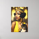 Art Deco, afroamerikanischer Flapper, Gatsby Style Leinwanddruck<br><div class="desc">Dies ist ein originelles Art-Déco-Kunstwerk,  das von Celtic-Brother Designs erstellt wurde.</div>