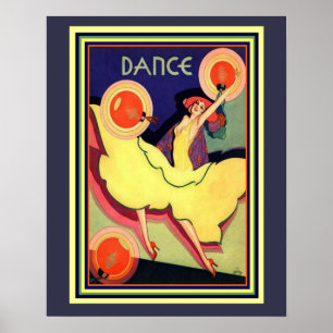 Art Déco Albert Vargas "Danse" 16 x 20 Poster