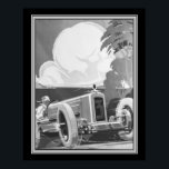 Art Deco, Alex Kow, 1929 Grand Prix Poster<br><div class="desc">Art Deco,  Alex Kow,  poster produced for the 1929 Grand Prix.</div>
