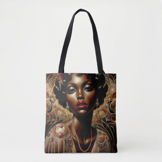 Art Deco American Women Art Tasche (Vorderseite)